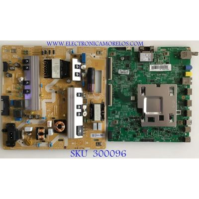 KIT DE TARJETAS PARA TV SAMSUNG / MAIN BN94-12802B / BN41-02635A / FUENTE BN44-00932C / L55E6_NHS / PANEL CY-NN055HGLV2H  / MODELO UN55NU7100FXZA FB04